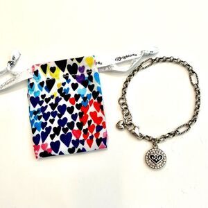 BRIGHTON Crystal Heart Dangle Bracelet